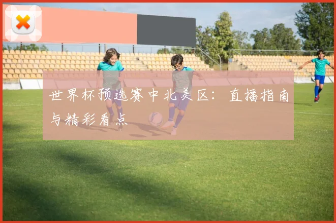 世界杯预选赛中北美区：直播指南与精彩看点
